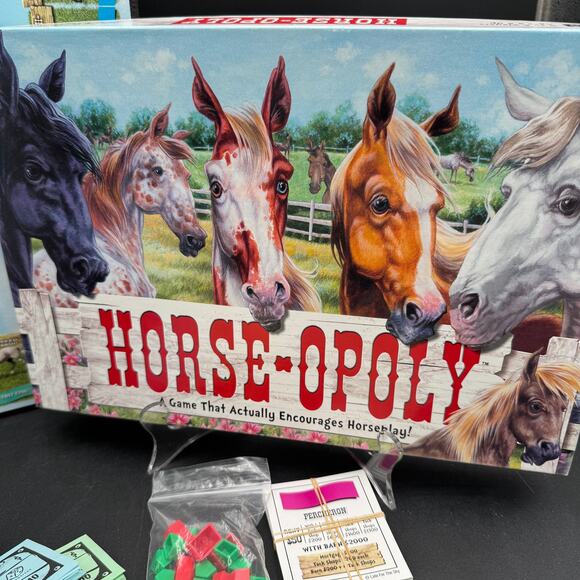 Horse-opoly Horseopoly Board Game Complete Like New - Picture 1 of 7